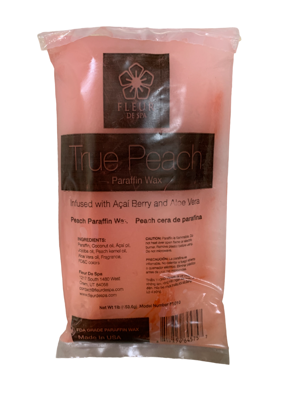 Fleur Paraffin Wax True Peach